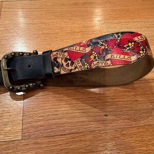 Ed Hardy Leather Belt